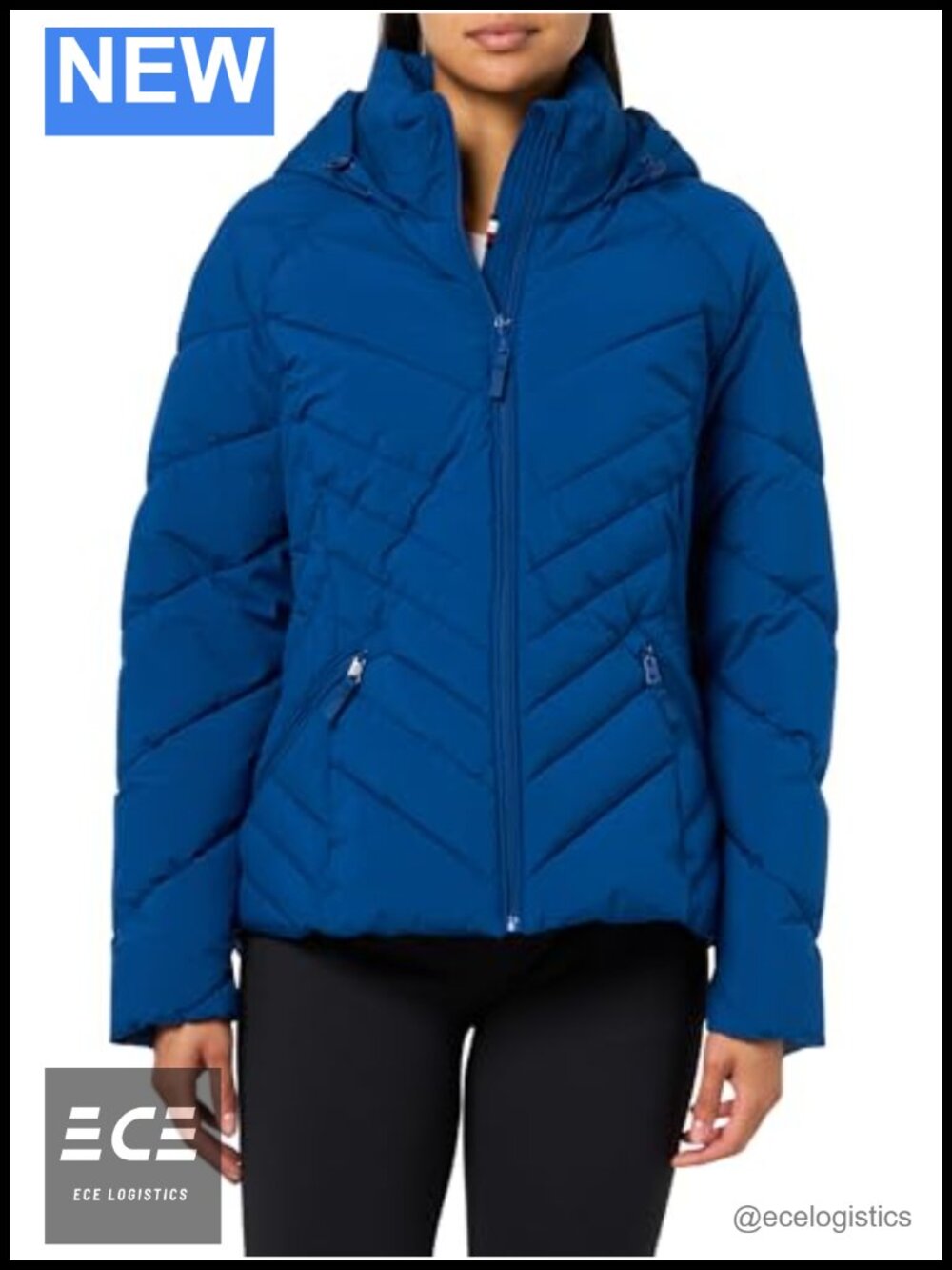Lightweight Packable Quilted Zip Up Coat Long Sleeve Everyday